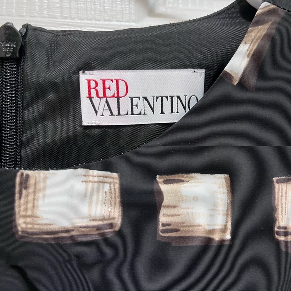 Red Valentino Ribbon and Bow fit flare dress Size 38 or 8 - Picture 2 of 8